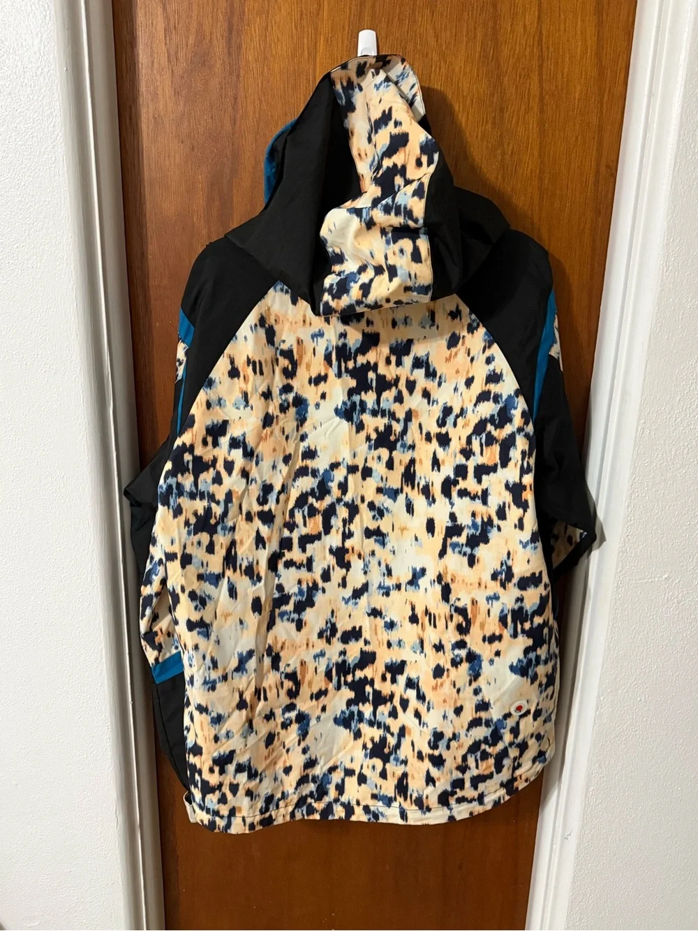 ZARA x Rhuigi Limited Edition Colorblock Windbreaker Jacket L XL Leopard